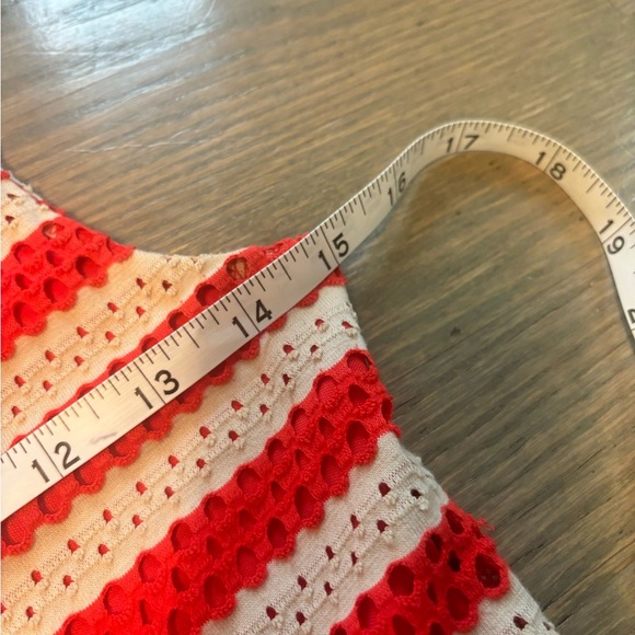 Elle Red and White Striped A-Line Dress Women’s size 2 - Picture 7 of 8